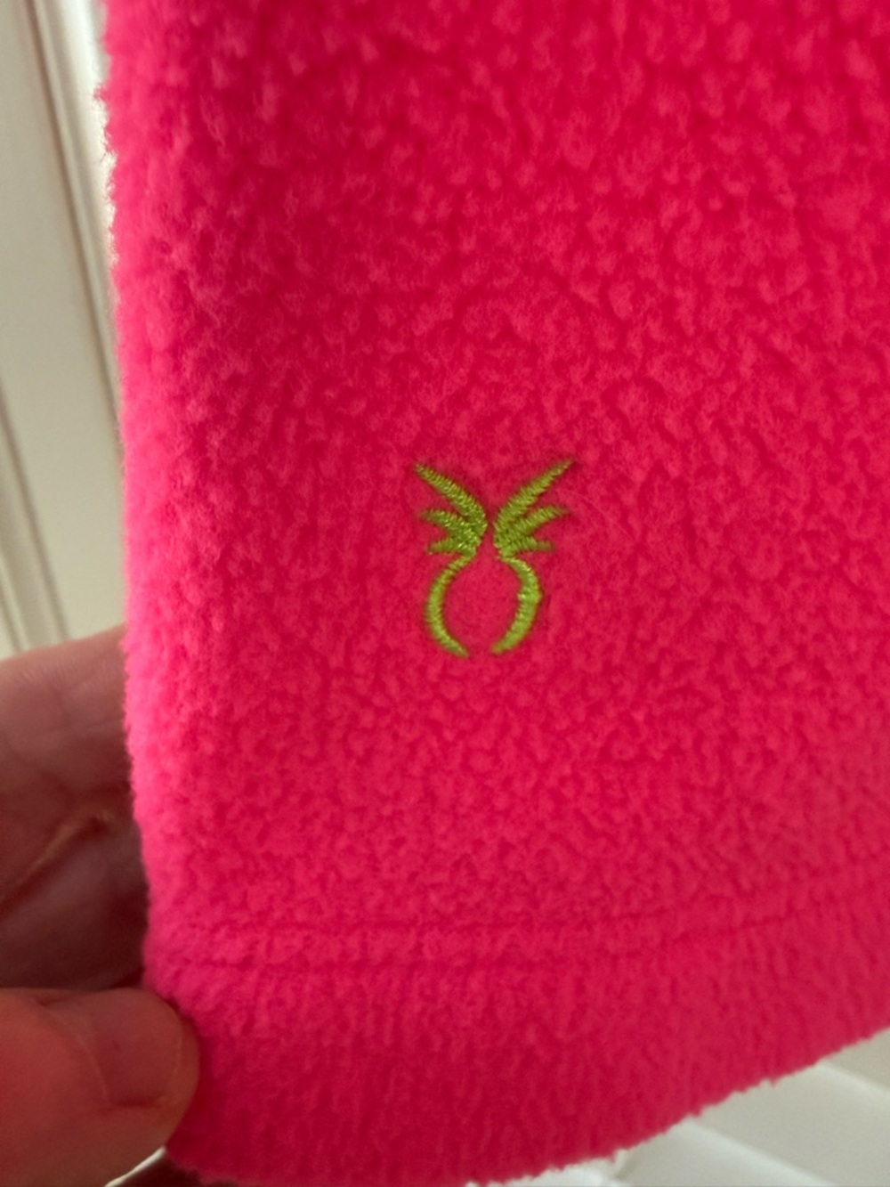 Dudley Stephens half-zip pullover - large pink